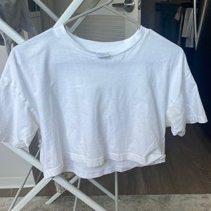 Aritzia white crop top